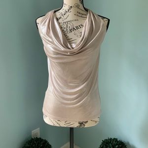 Cute Champagne Gold Halter Top